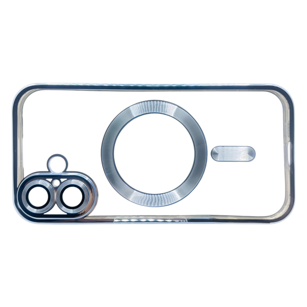 Чохол-накладка BeCover TPU Chrome Case MagSafe для Apple iPhone 16 Sierra Blue (712072) фото