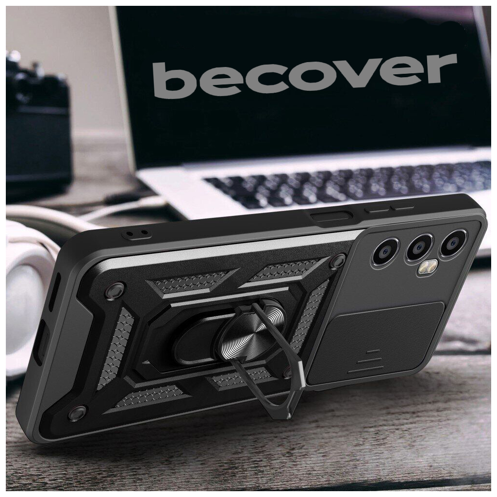 Чохол-накладка BeCover Military для Realme C65 Black (712180) фото3