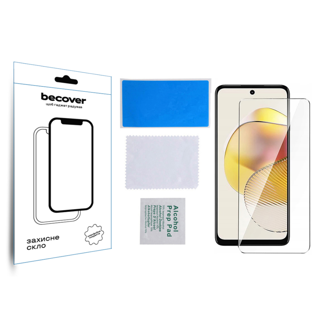 Захисне скло BeCover Motorola Moto G73 3D Crystal Clear Glass (709738) фото3