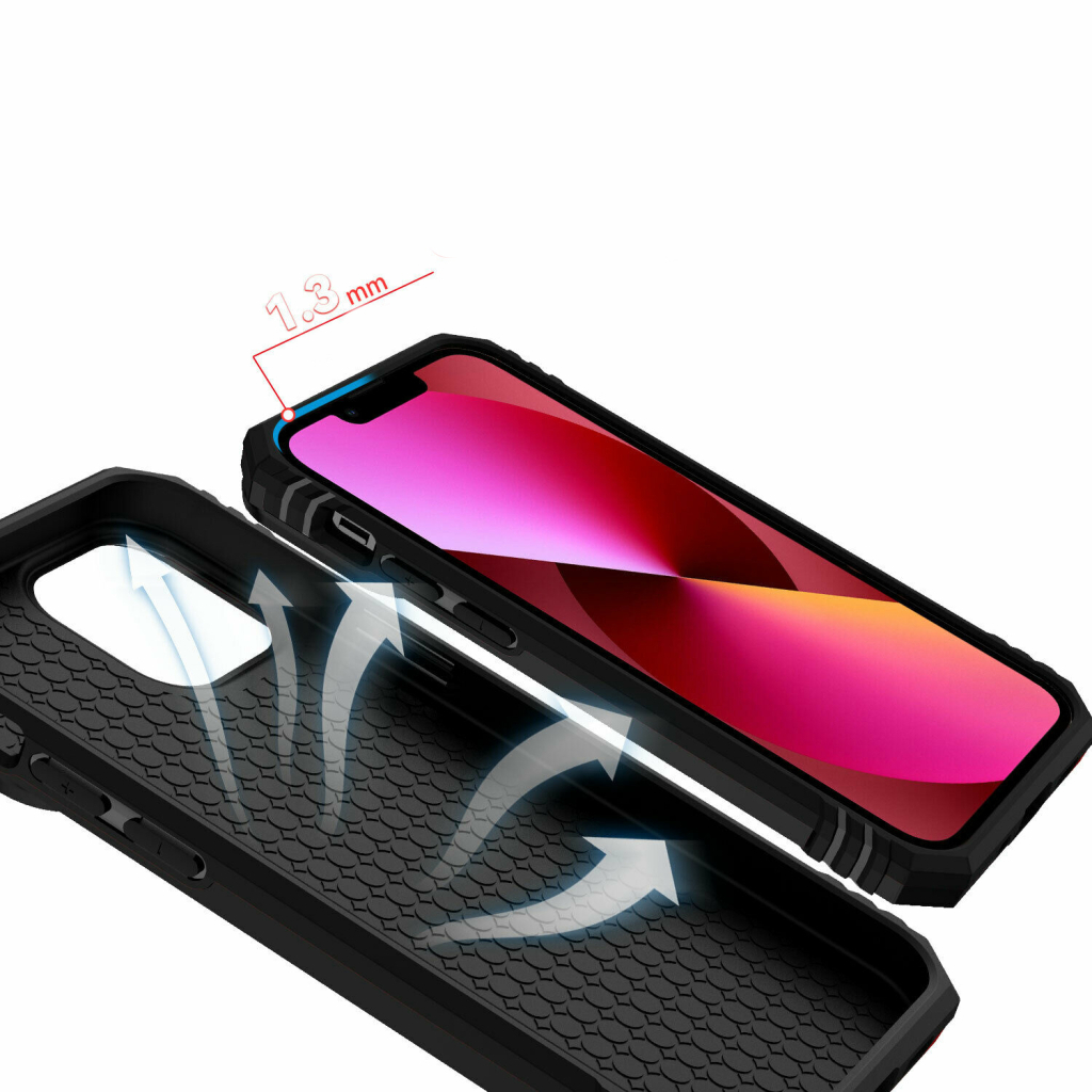 Чохол-накладка BeCover Military для Apple iPhone 13 Pro Max Black (707105) фото4