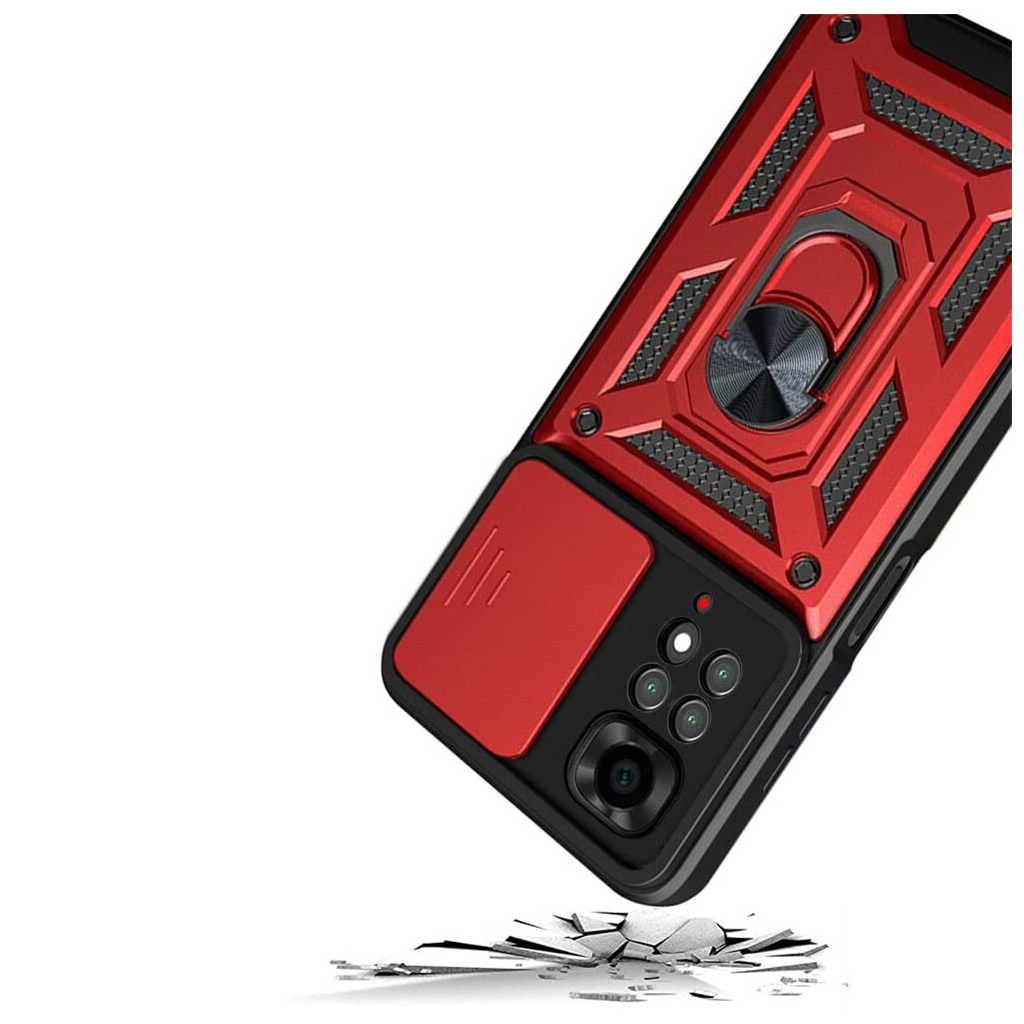 Чохол-накладка BeCover Military для Xiaomi Redmi Note 11/Note 11S Red (707415) фото3