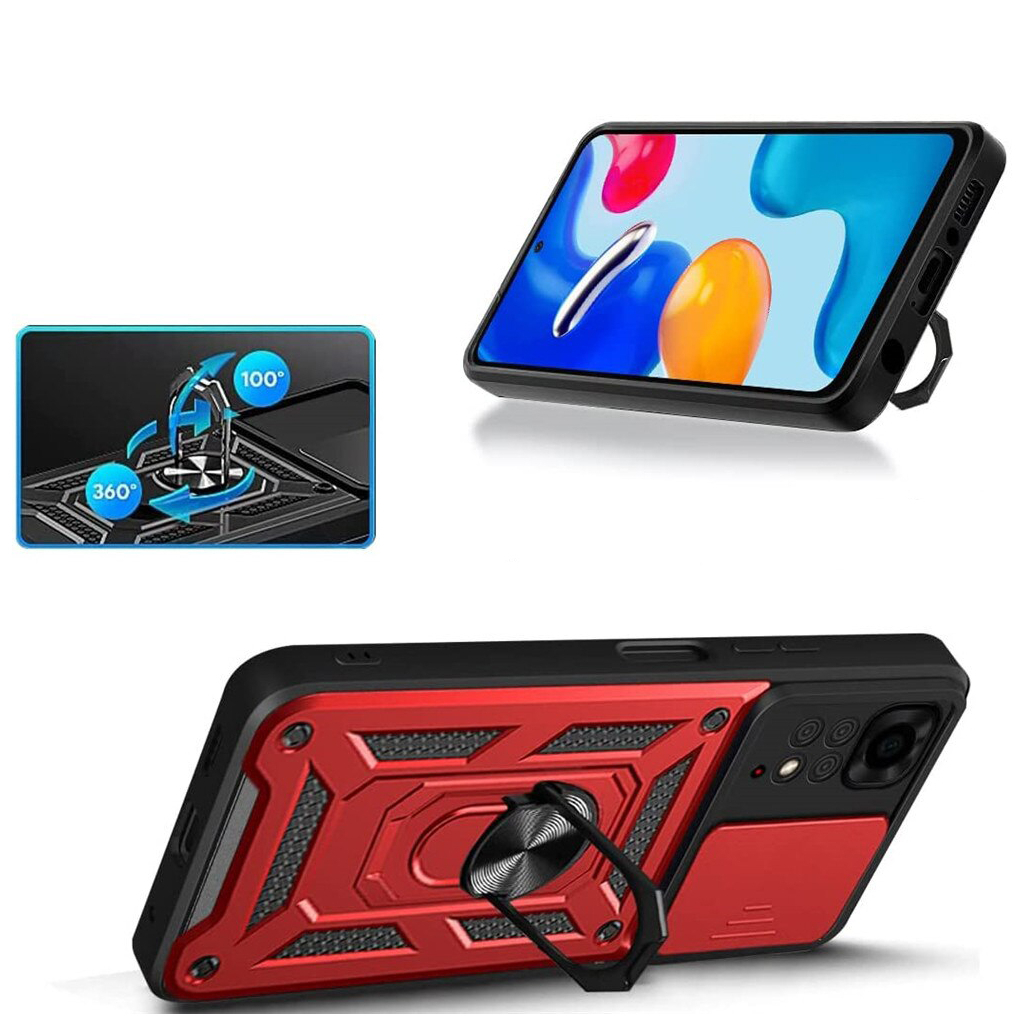 Чохол-накладка BeCover Military для Xiaomi Redmi Note 11/Note 11S Red (707415) фото4