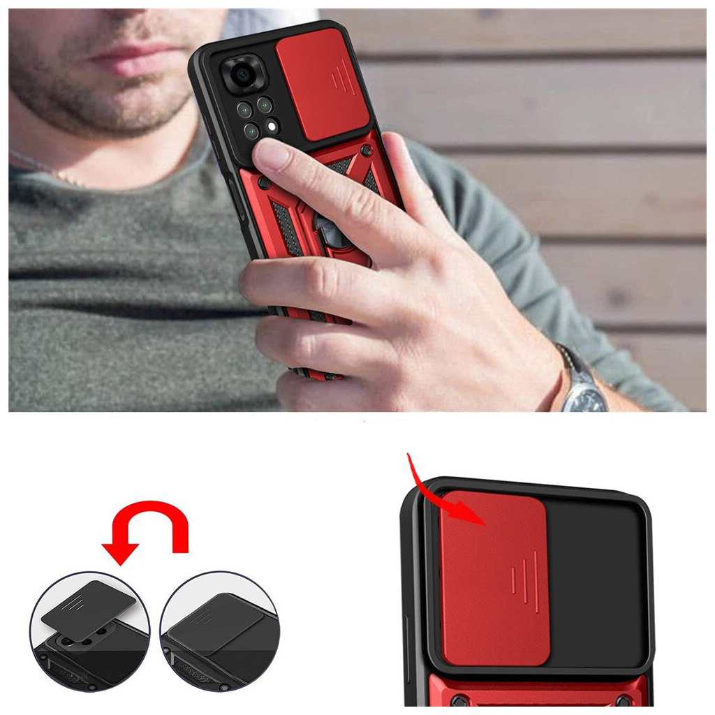 Чохол-накладка BeCover Military для Xiaomi Redmi Note 11/Note 11S Red (707415) фото5