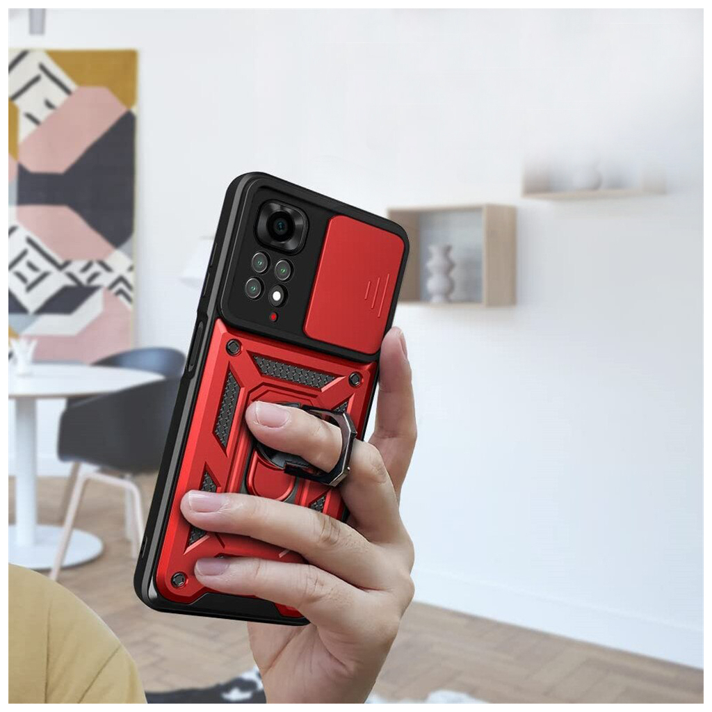 Чохол-накладка BeCover Military для Xiaomi Redmi Note 11/Note 11S Red (707415) фото6