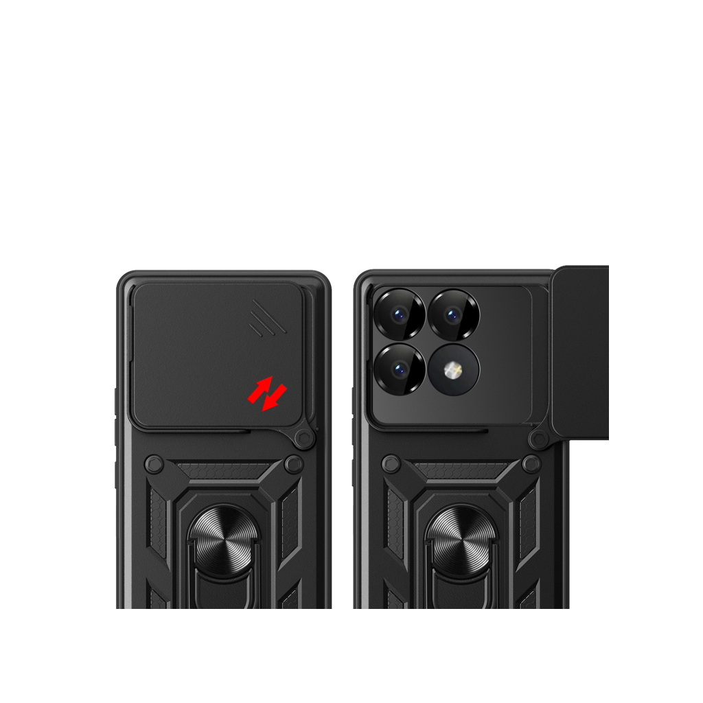 Чохол-накладка BeCover Military для Poco F6 Pro Black (712166) фото2