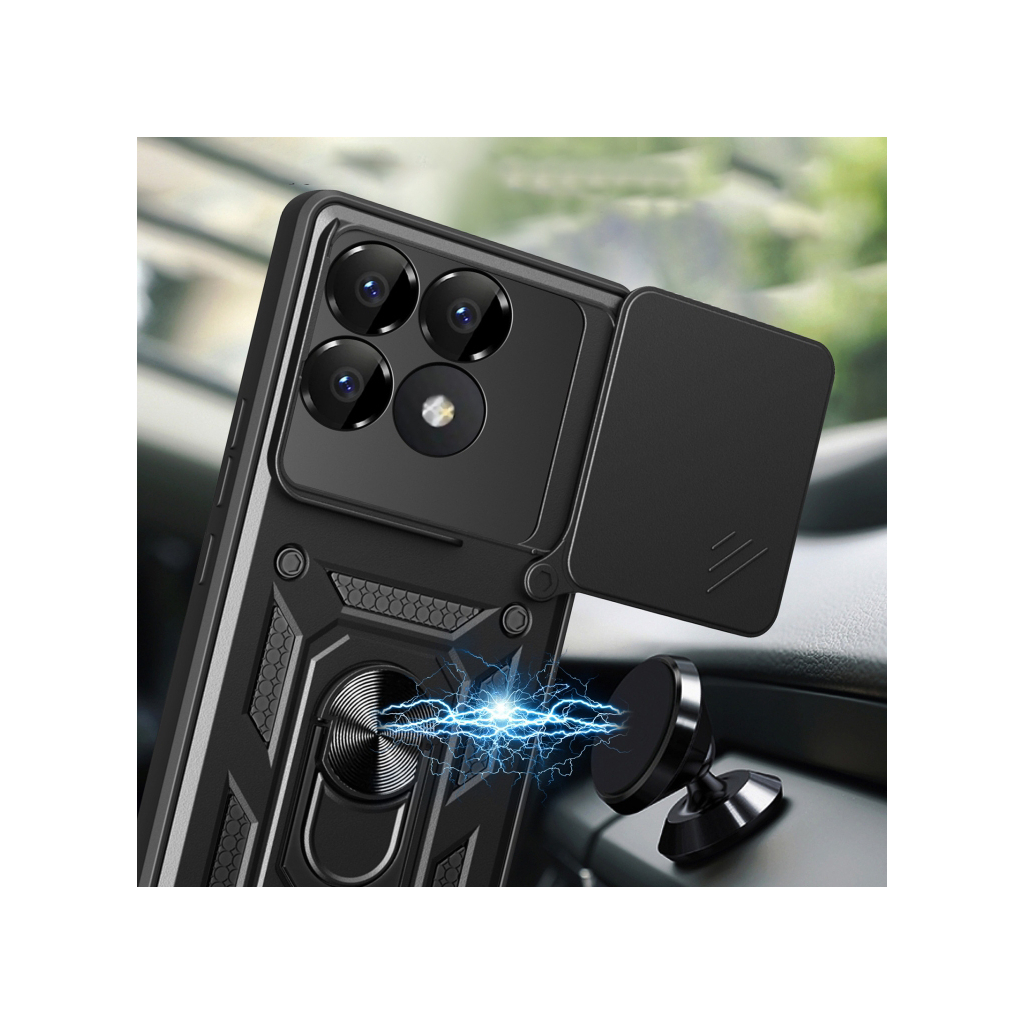 Чохол-накладка BeCover Military для Poco F6 Pro Black (712166) фото4