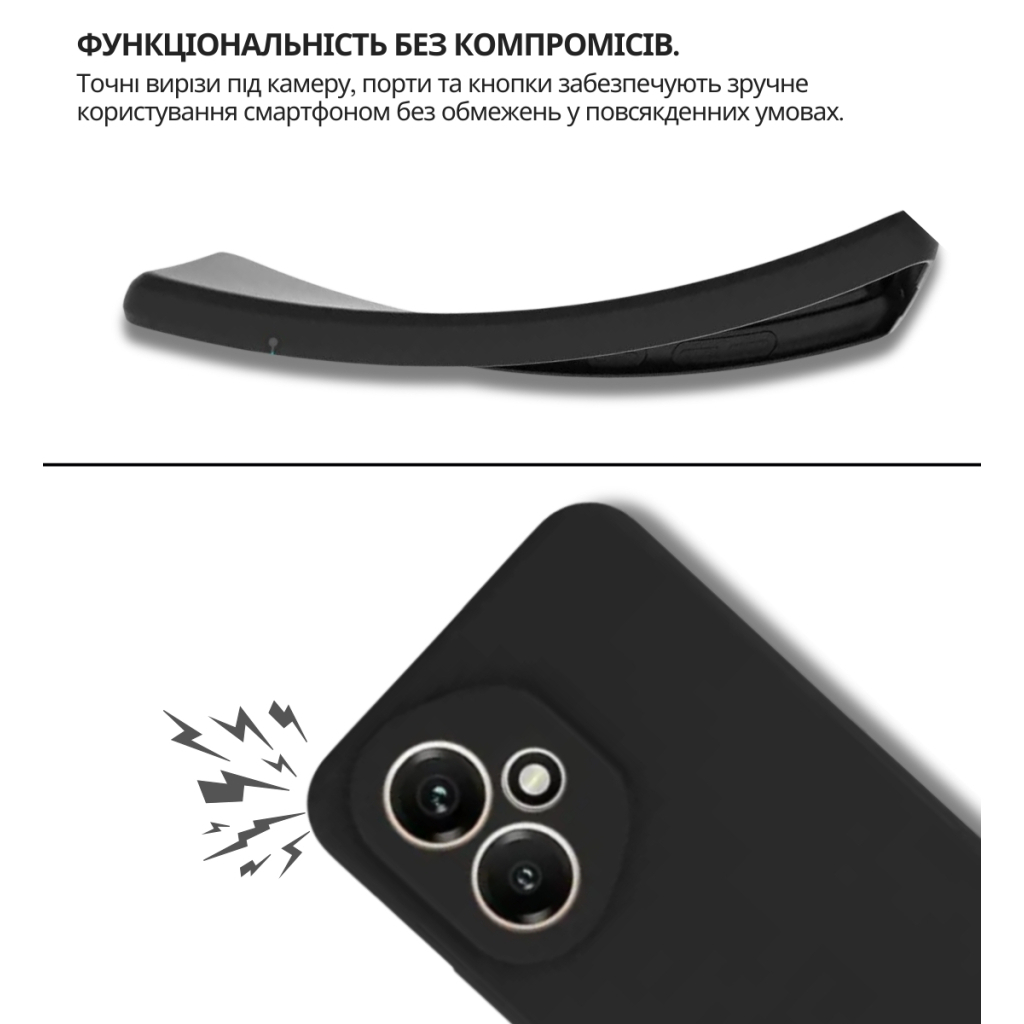 Чохол-накладка BeCover для Honor 400 Black (714944) фото4