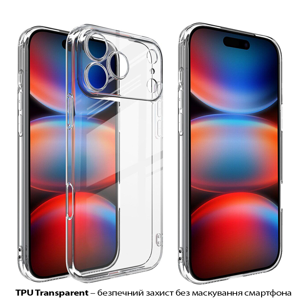 Чехол-накладка BeCover для Apple iPhone 17 Pro Max Transparancy (713763) фото3