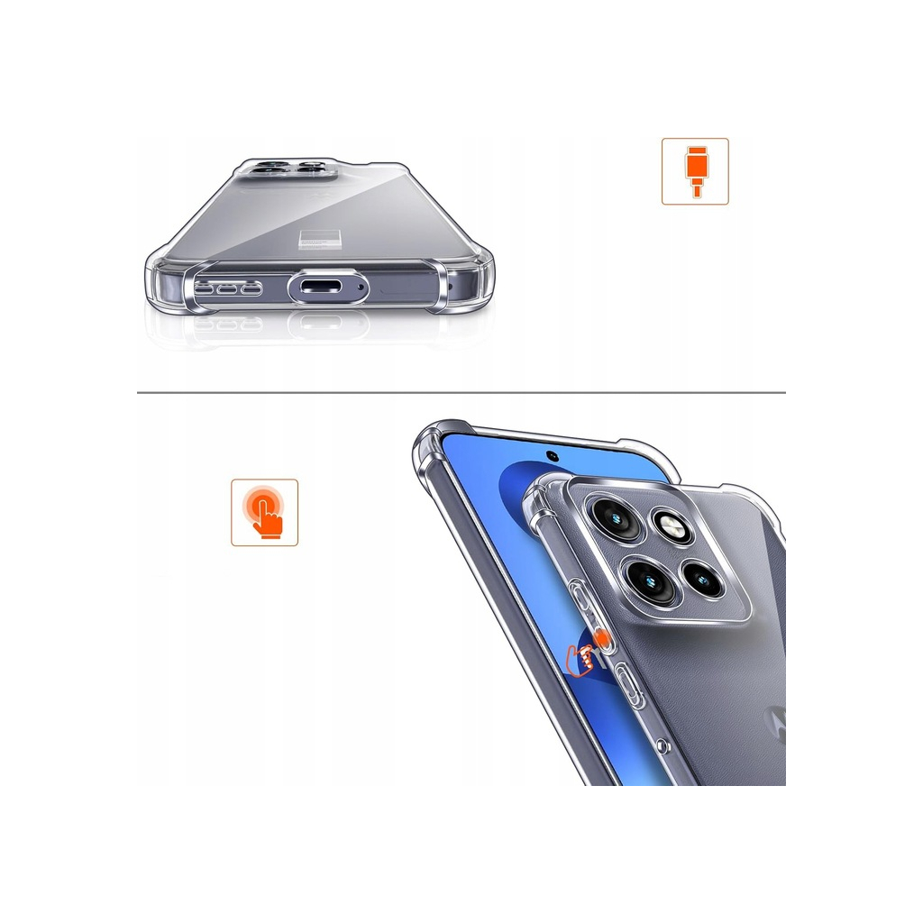 Чохол-накладка BeCover Anti-Shock для Motorola Edge 50 Neo Clear (713150) фото3