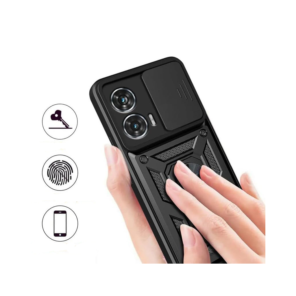 Чохол-накладка BeCover Military для Motorola Moto G85 Black (712163) фото2