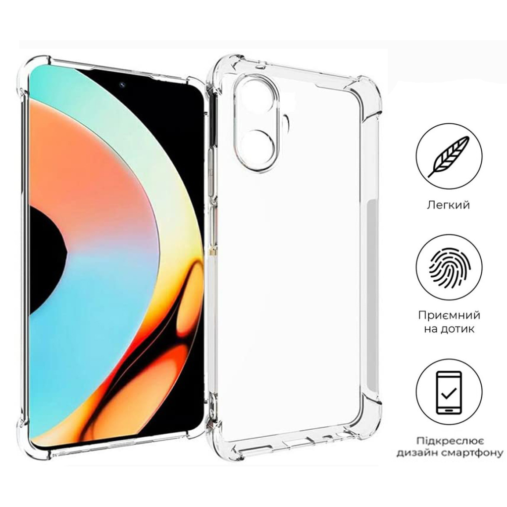 Чохол-накладка BeCover Anti-Shock для Realme 10 Pro Plus 5G Clear (709333) фото