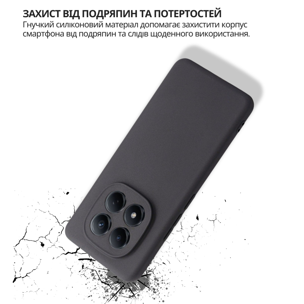 Чохол-накладка BeCover для Xiaomi Redmi Note 15 Pro 4G Black (714972) фото