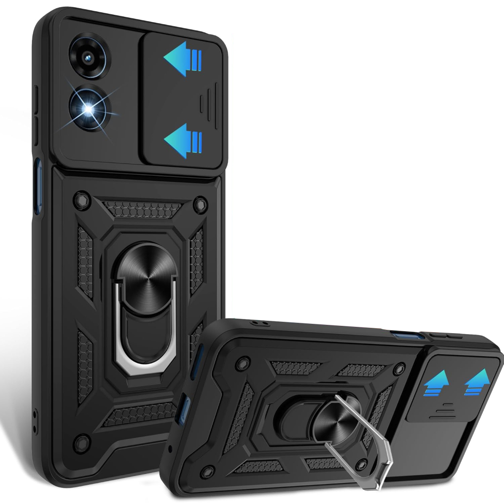 Чохол-накладка BeCover Military для Motorola Moto G04/G04s Black (713062) фото