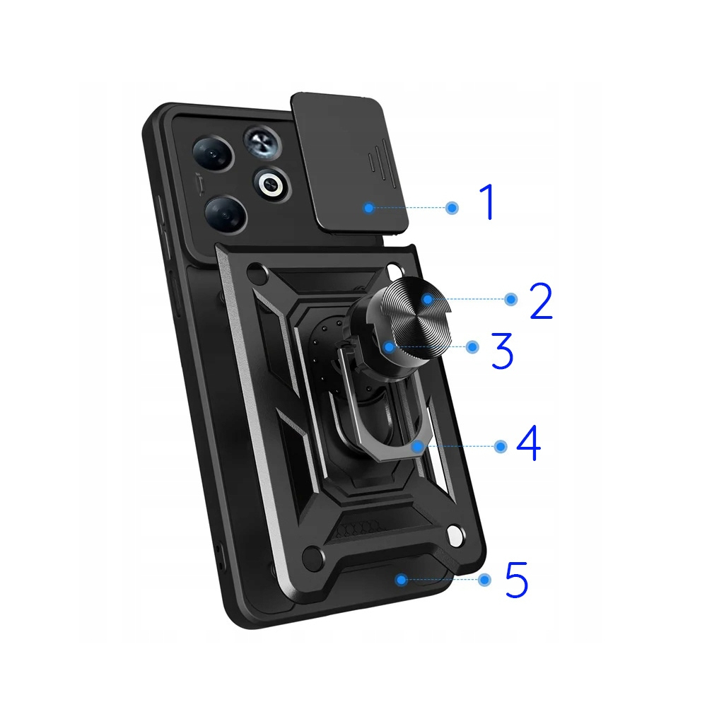 Чохол-накладка BeCover Military для Infinix Smart 9 (X6532) Black (713049) фото3