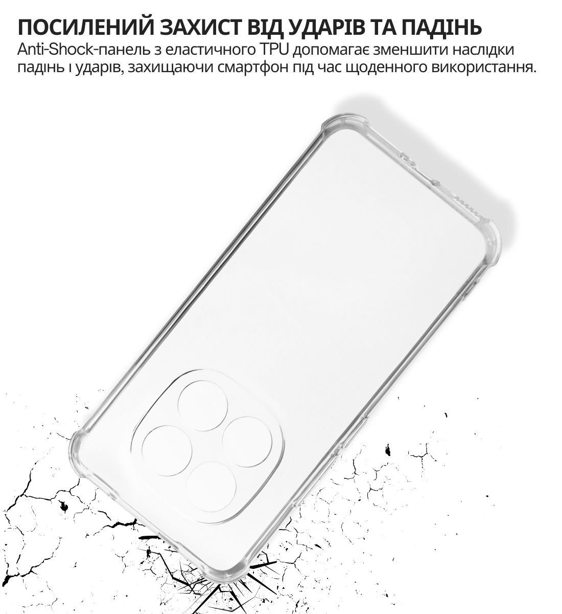 Чохол-накладка BeCover Anti-Shock для Xiaomi Redmi Note 15 Pro Plus 5G Clear (714912) фото