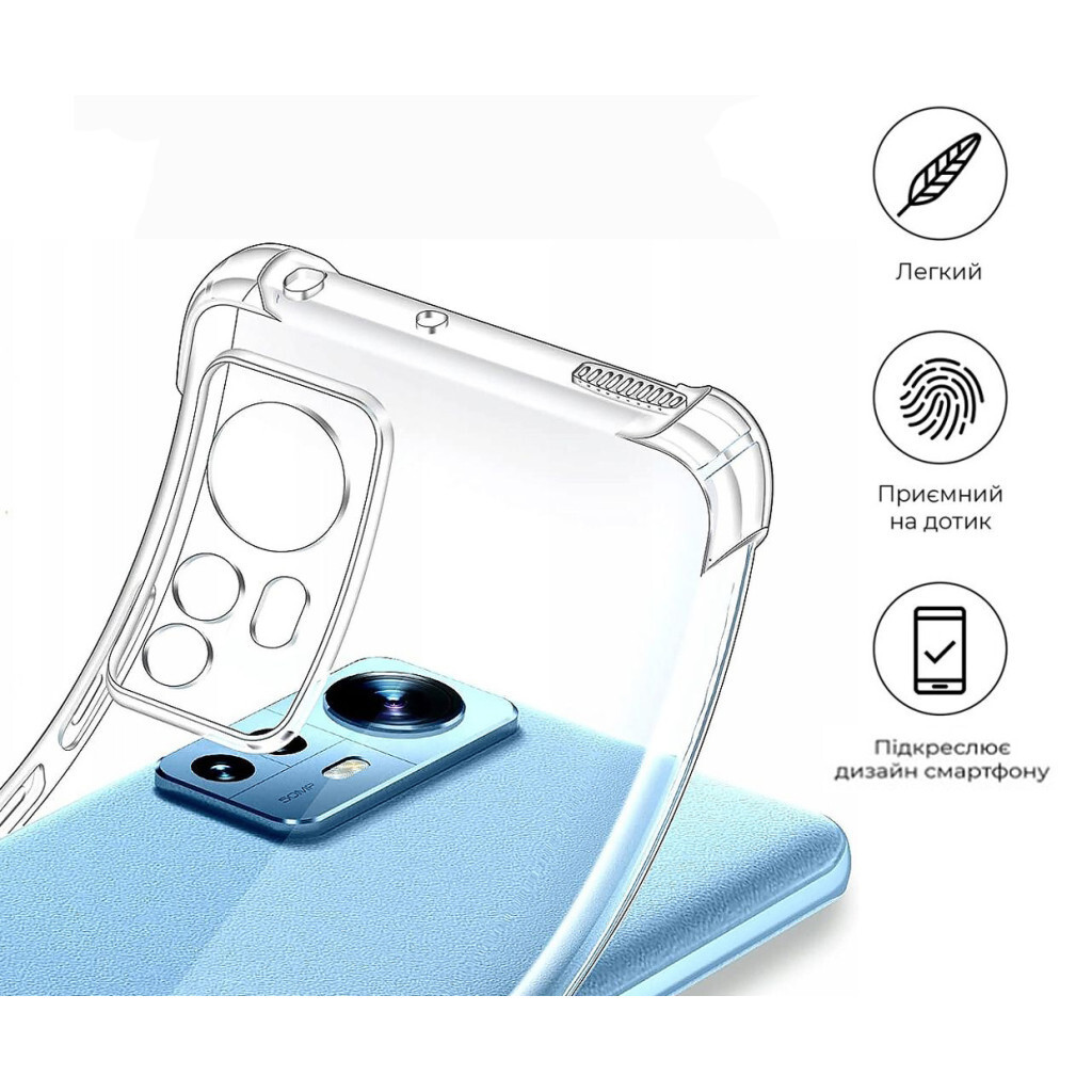 Чохол-накладка BeCover Anti-Shock для Xiaomi Redmi Note 12S Clear (709326) фото4