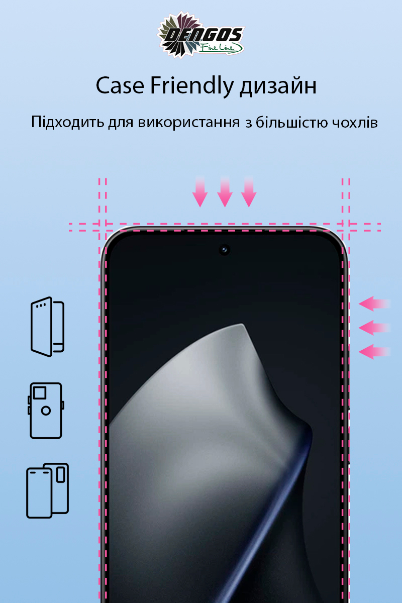 Скло захисне Dengos Full Glue Xiaomi 15T/15T Pro Black (TGFG-430) фото3