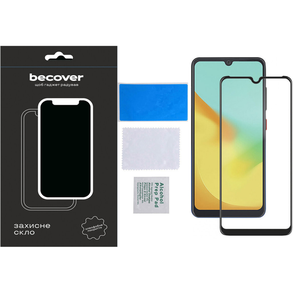Скло захисне BeCover ZTE Blade V50 Vita Black (710448) фото