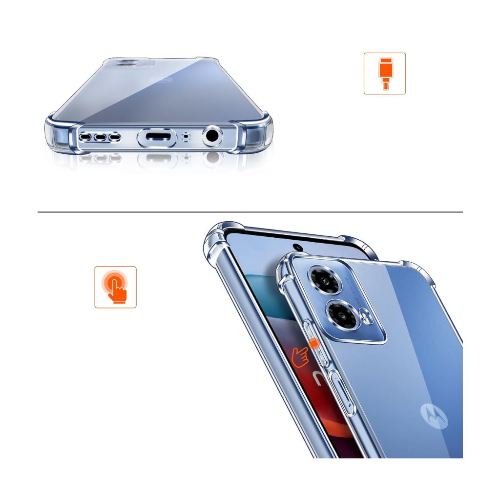 Чохол-накладка BeCover Anti-Shock для Motorola Moto G35 Clear (712779) фото
