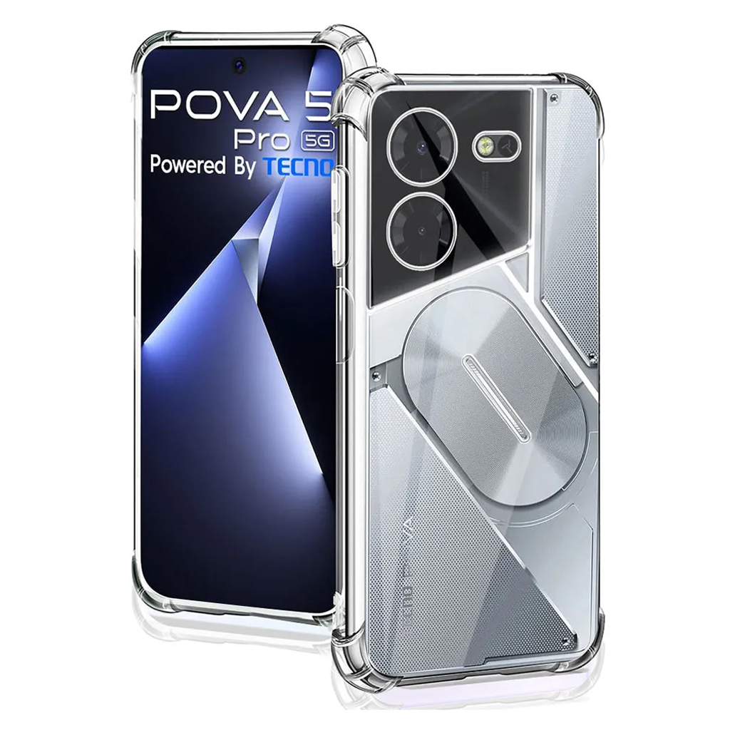 Чохол-накладка BeCover Anti-Shock для Tecno Pova 5 Pro 5G (LH8n) Clear (711780) фото
