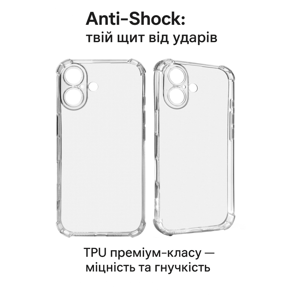 Чохол до мобільного телефона BeCover Anti-Shock Apple iPhone 17 Clear (713793) фото