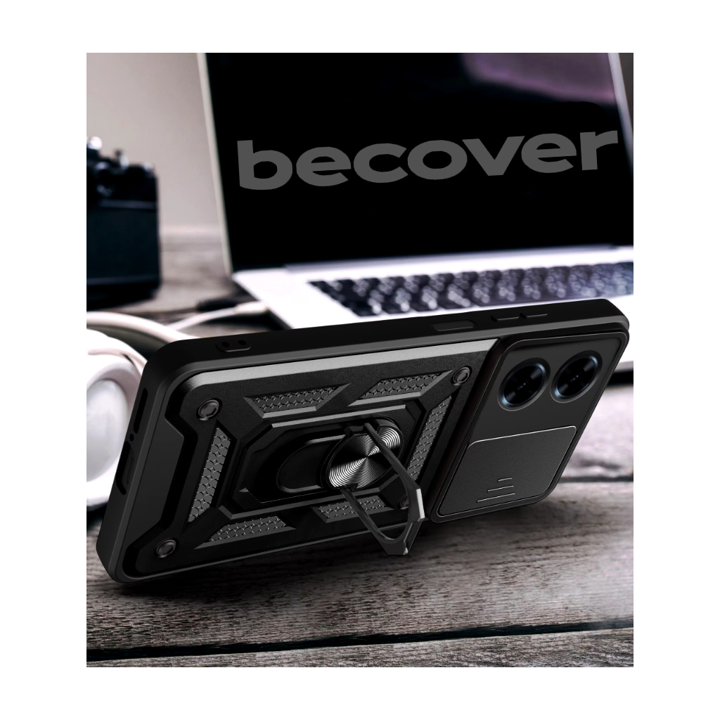 Чохол-накладка BeCover Military для ZTE Blade A34 Black (712173) фото