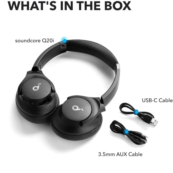 Наушники Anker SoundCore Q20i Black (A3004G11) фото6
