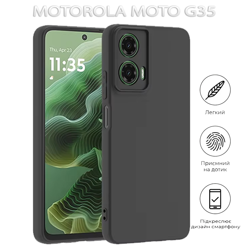 Чохол-накладка BeCover для Motorola Moto G35 Black (712746) фото6
