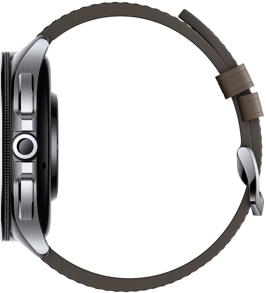 Смарт-часы Xiaomi Watch 2 Pro Bluetooth Silver Case with Brown Leather Strap (1006733) фото4