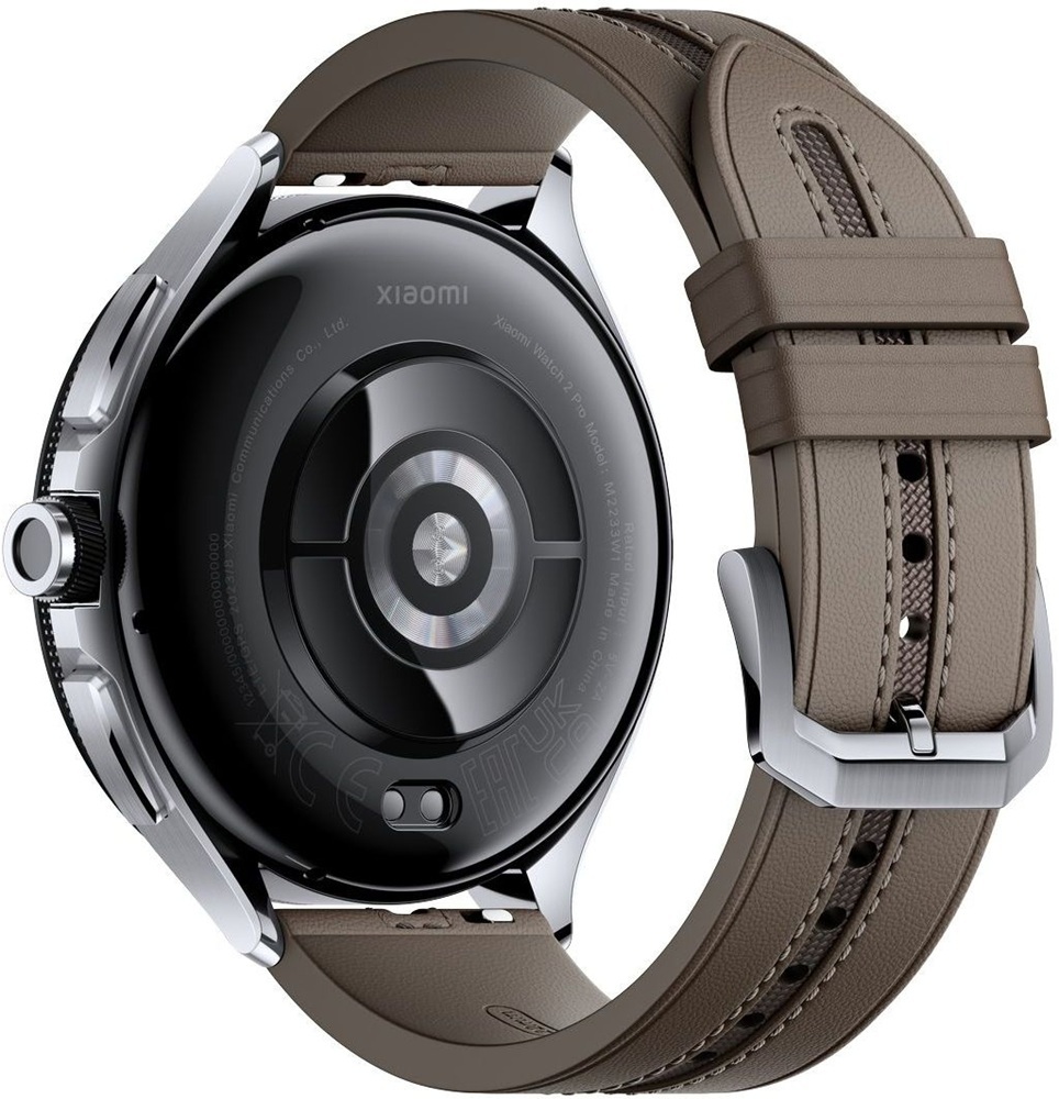 Смарт-часы Xiaomi Watch 2 Pro Bluetooth Silver Case with Brown Leather Strap (1006733) фото3