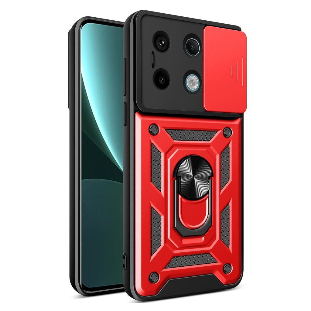 Чохол-накладка BeCover Military для Xiaomi Redmi Note 13 Pro 4G Red (711027) фото