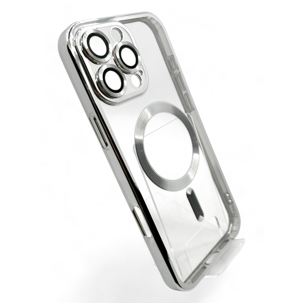 Чохол-накладка BeCover TPU Chrome Case MagSafe для Apple iPhone 16 Pro Silver (712083) фото2