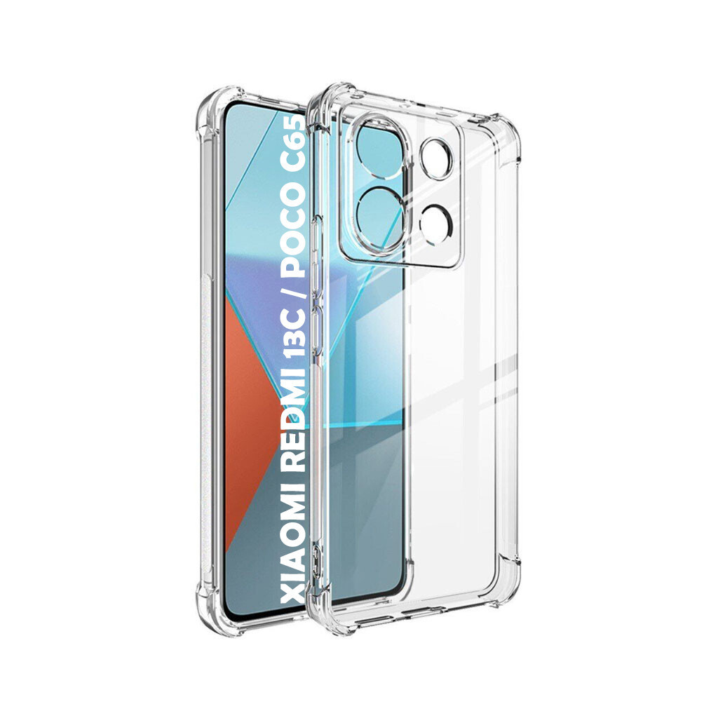 Чохол-накладка BeCover Anti-Shock для Xiaomi Redmi 13C/Poco C65 Clear (710476) фото5