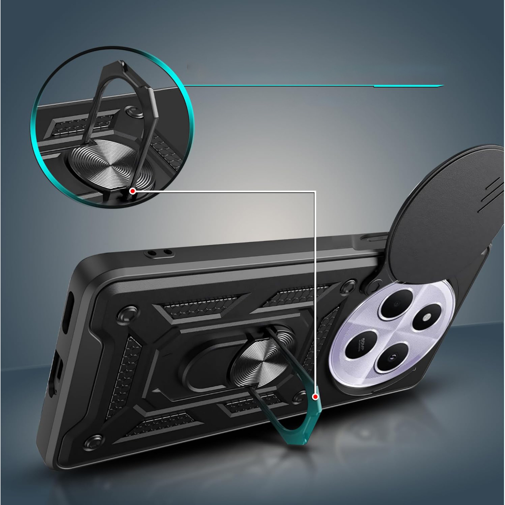 Чохол-накладка BeCover Military для Xiaomi Redmi A4 5G Black (712875) фото6