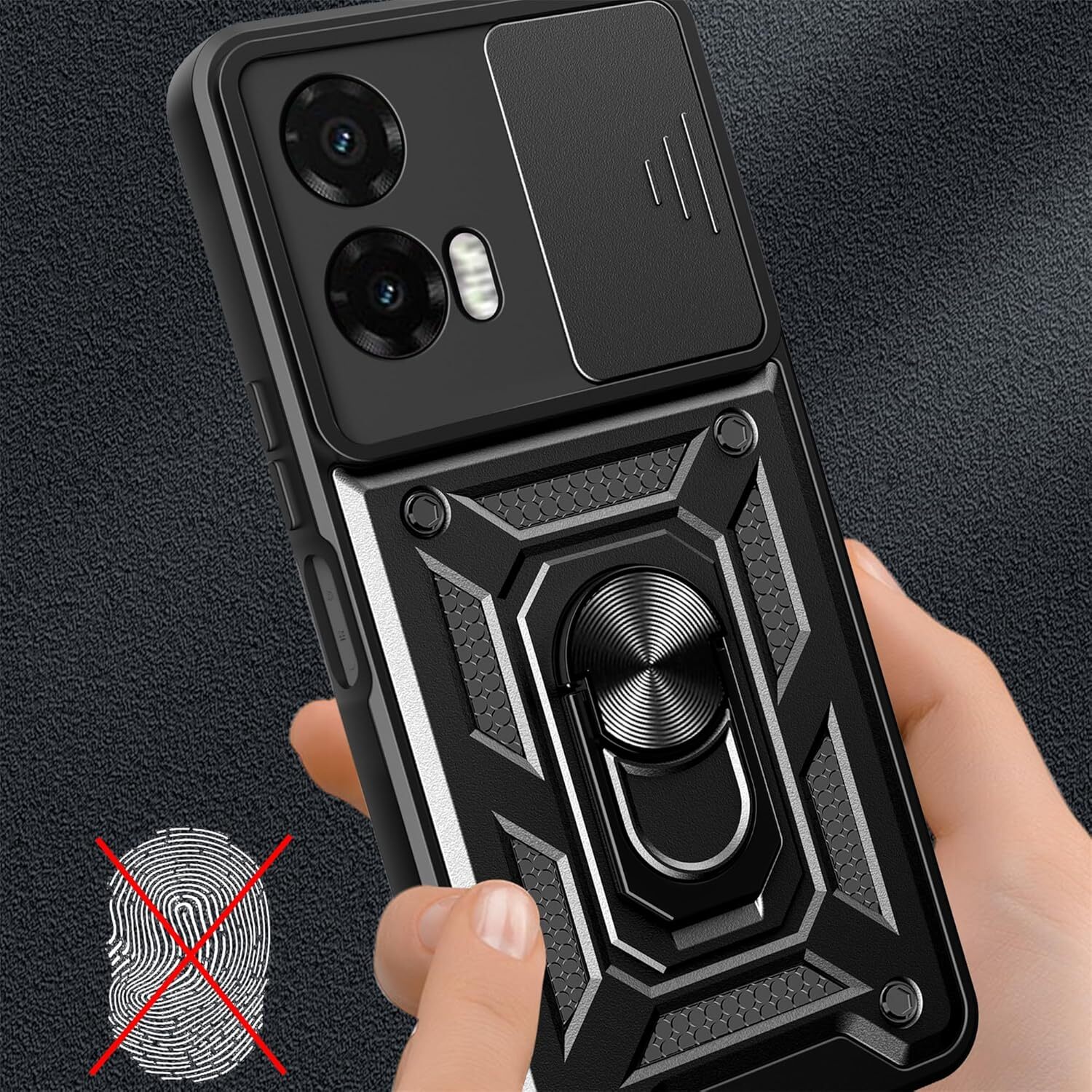 Чохол-накладка BeCover Military для Motorola Moto G35 Black (713089) фото
