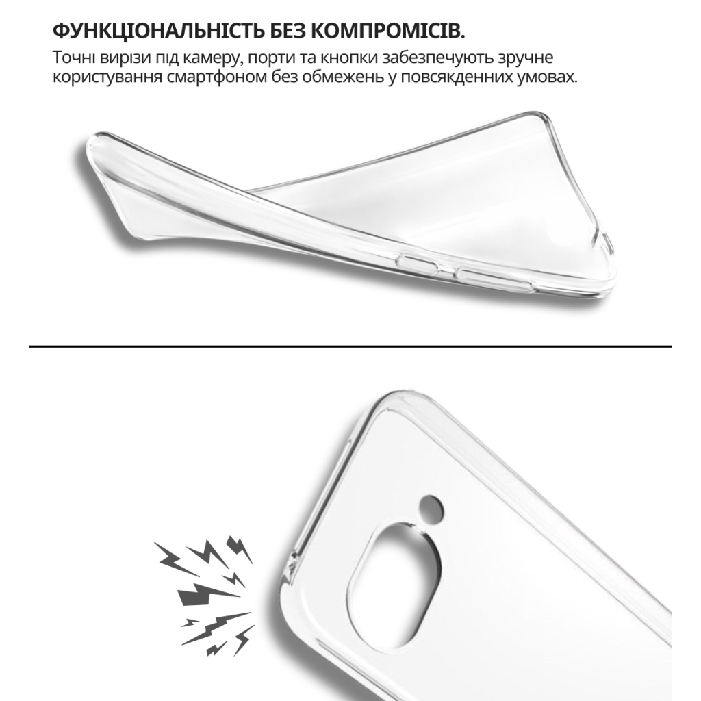 Чохол-накладка BeCover для Google Pixel 9a Transparancy (714947) фото4