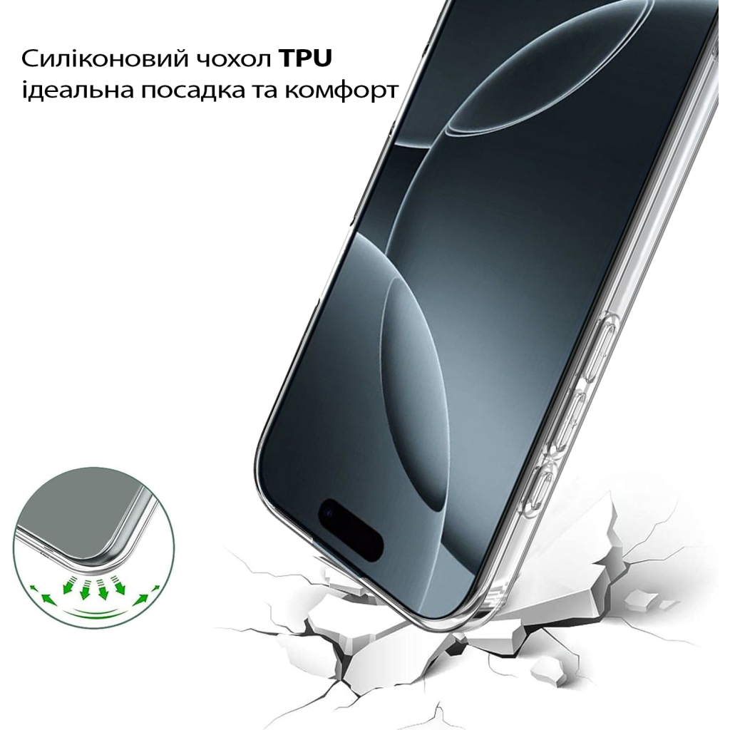 Чохол-накладка BeCover для Apple iPhone 17 Transparancy (713757) фото4