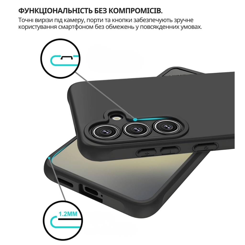 Чохол-накладка BeCover для Samsung Galaxy S26 SM-S942 Black (714876) фото4