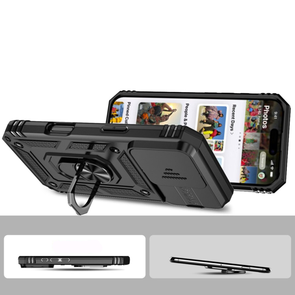 Чохол-накладка BeCover Military для Apple iPhone 16 Pro Black (712155) фото3
