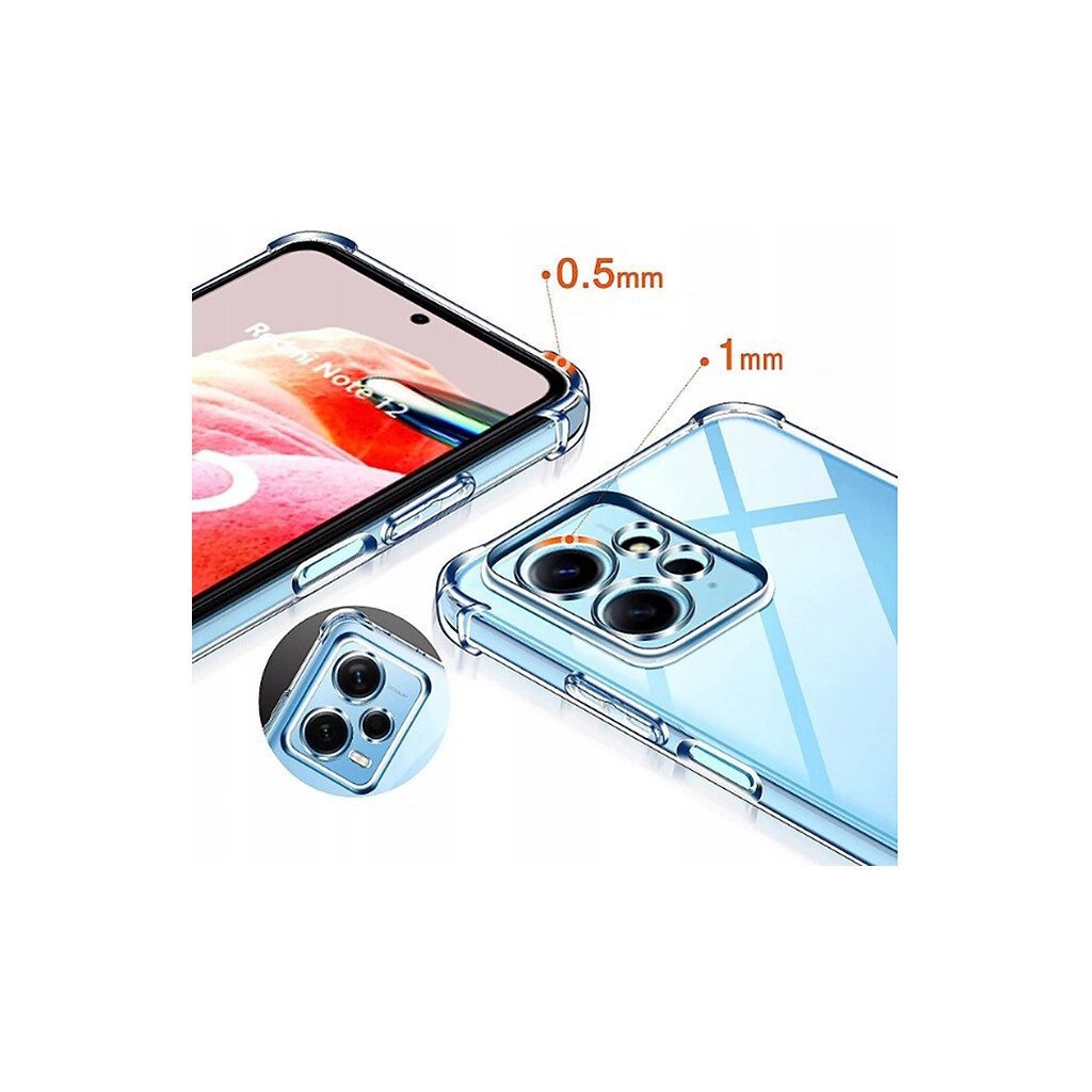 Чохол-накладка BeCover Anti-Shock для Xiaomi Redmi Note 12 4G Clear (709325) фото3