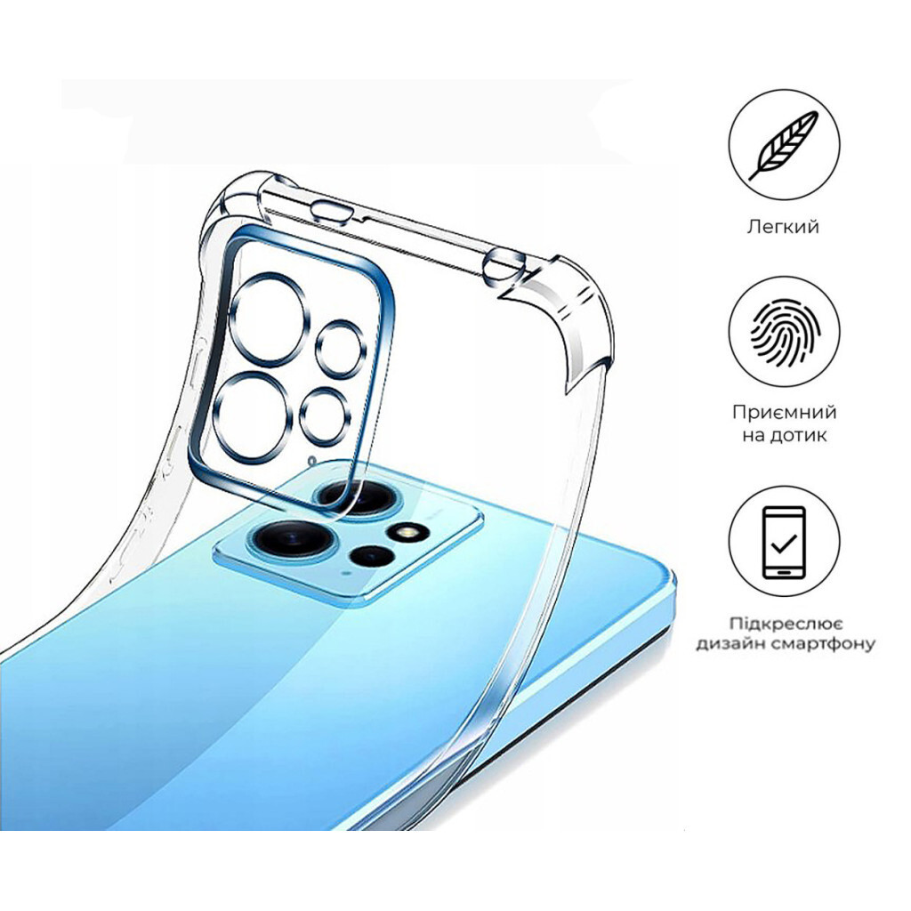 Чохол-накладка BeCover Anti-Shock для Xiaomi Redmi Note 12 4G Clear (709325) фото6