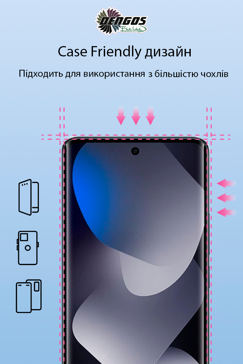 Скло захисне Dengos Full Glue Xiaomi Redmi Note 15 5G Black (TGFG-426) фото3