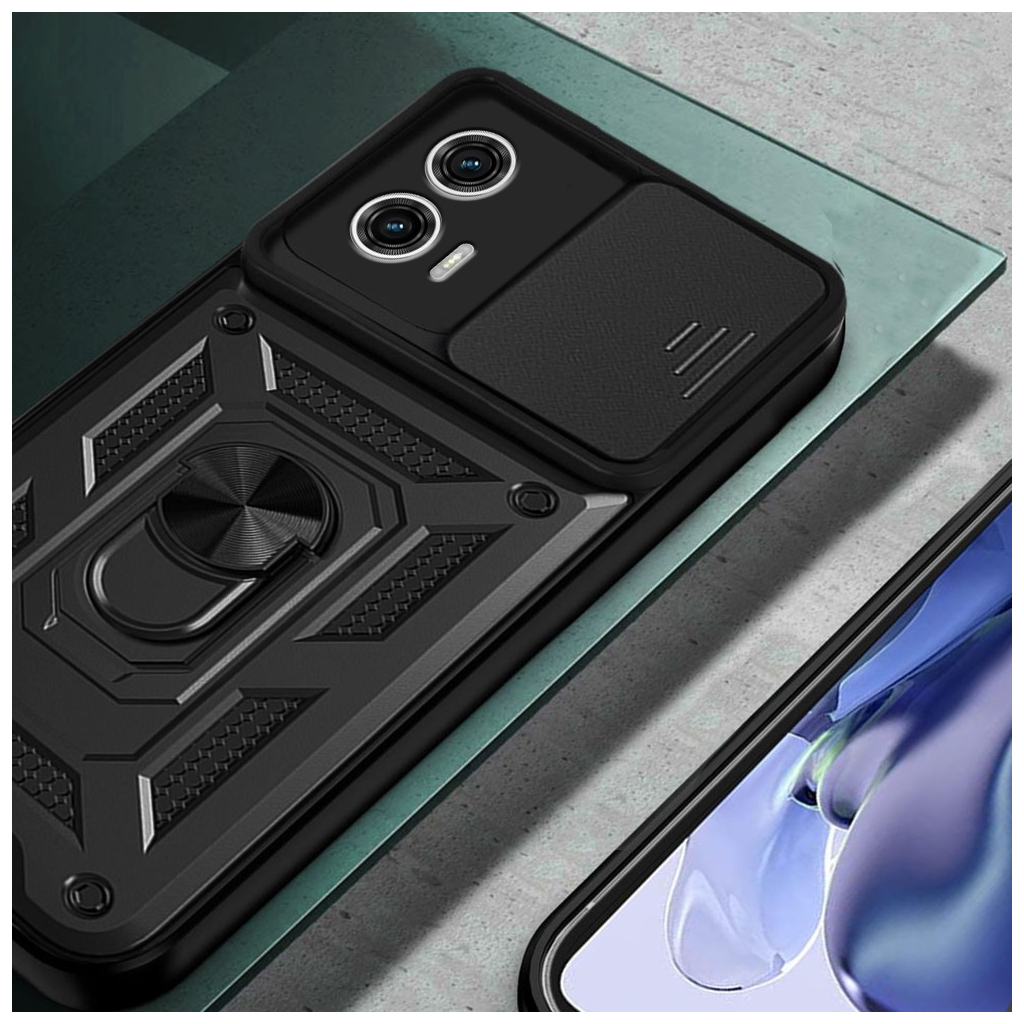 Чохол до мобільного телефона BeCover Military Motorola Moto G73 Black (709982) фото