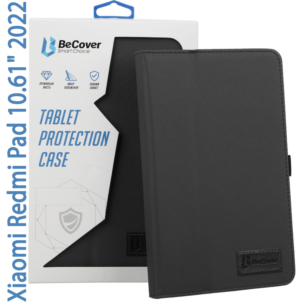 Чехол-книжка BeCover Slimbook для Xiaomi Redmi Pad 2022 10.61" Black (708341) фото2