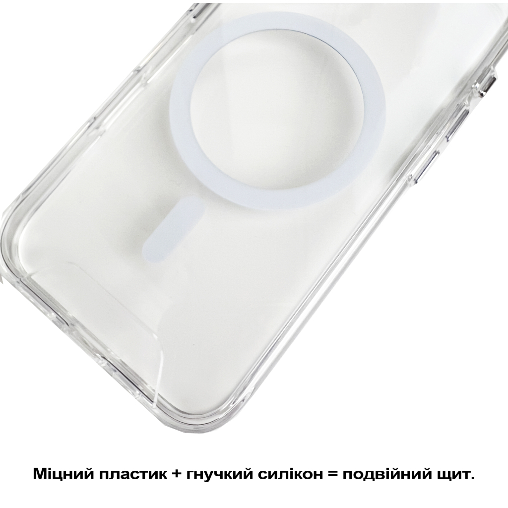 Чохол-накладка BeCover Space Case MagSafe для Apple iPhone 17e Transparancy (715143) фото3