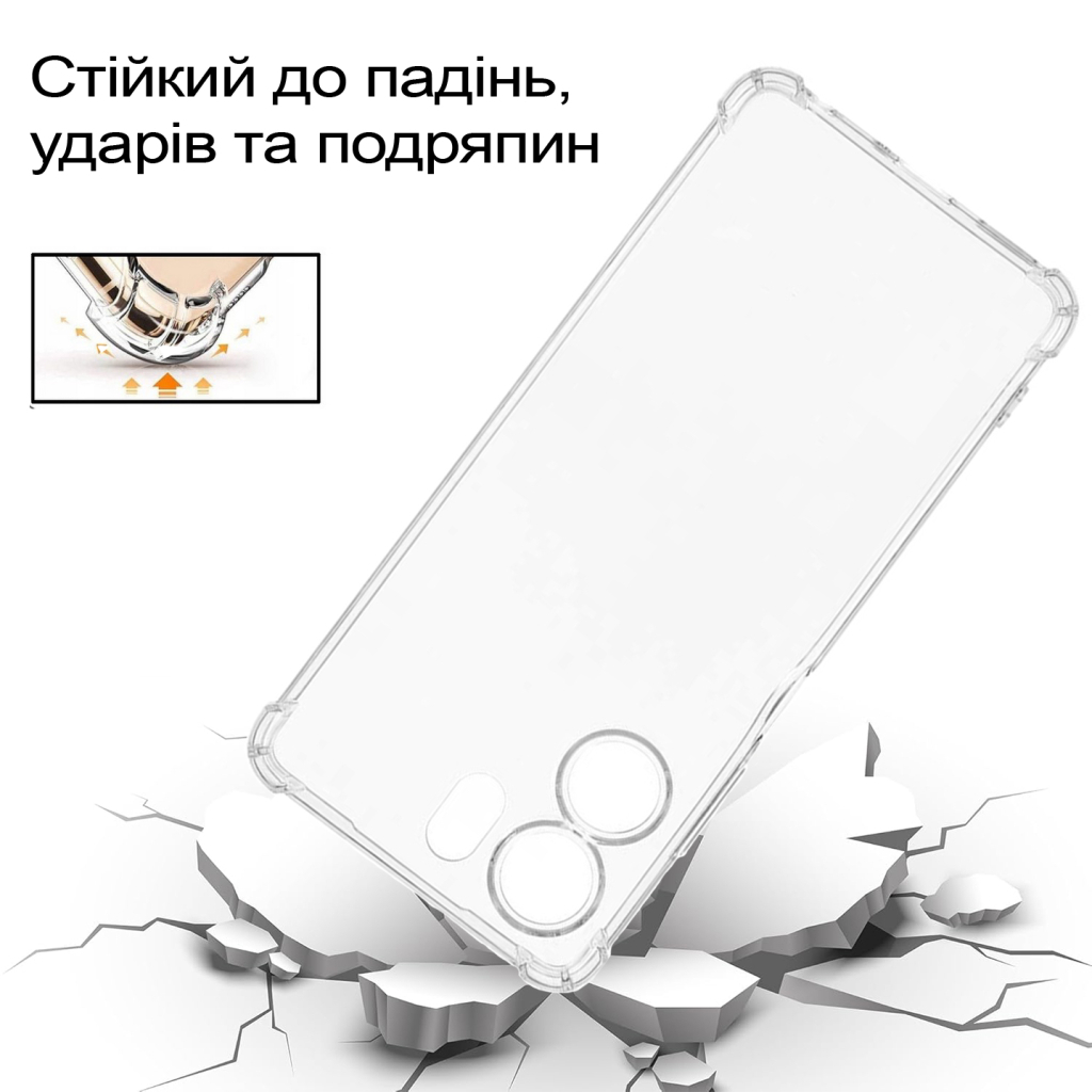 Чохол до мобільного телефона BeCover Anti-Shock Oppo A5x 4G/5G Clear (713814) фото