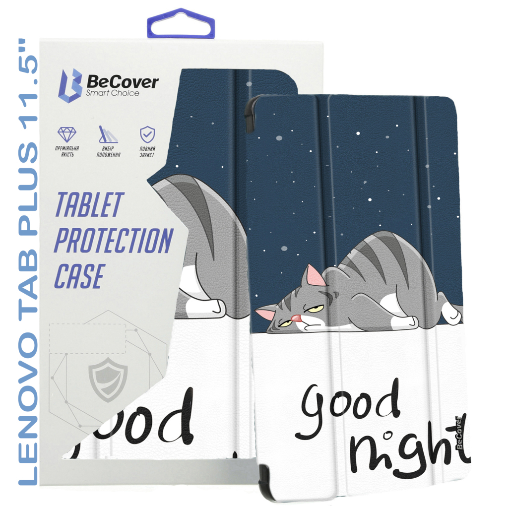Чехол-книжка BeCover Smart Case для Lenovo Tab Plus 11.5" Good Night (711843) фото5