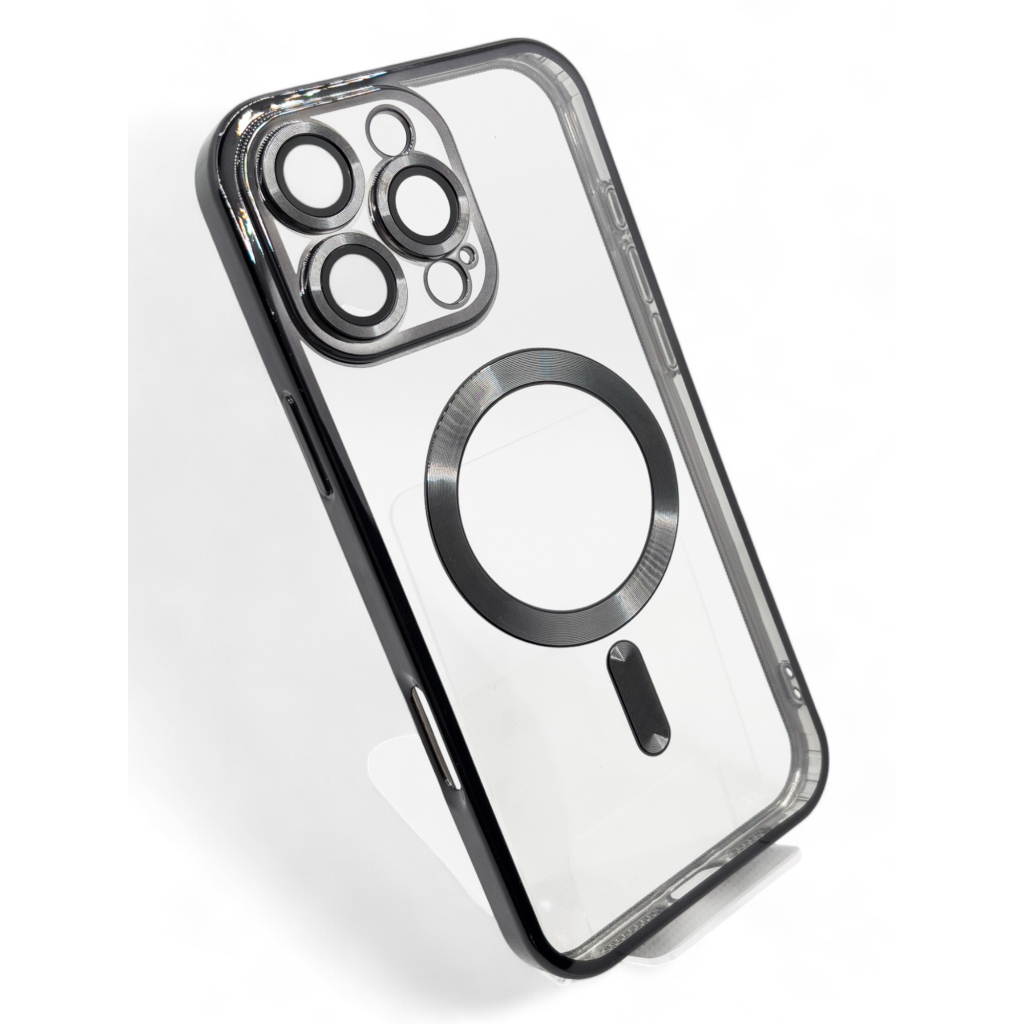 Чохол-накладка BeCover TPU Chrome Case MagSafe для Apple iPhone 16 Pro Black (712080) фото2