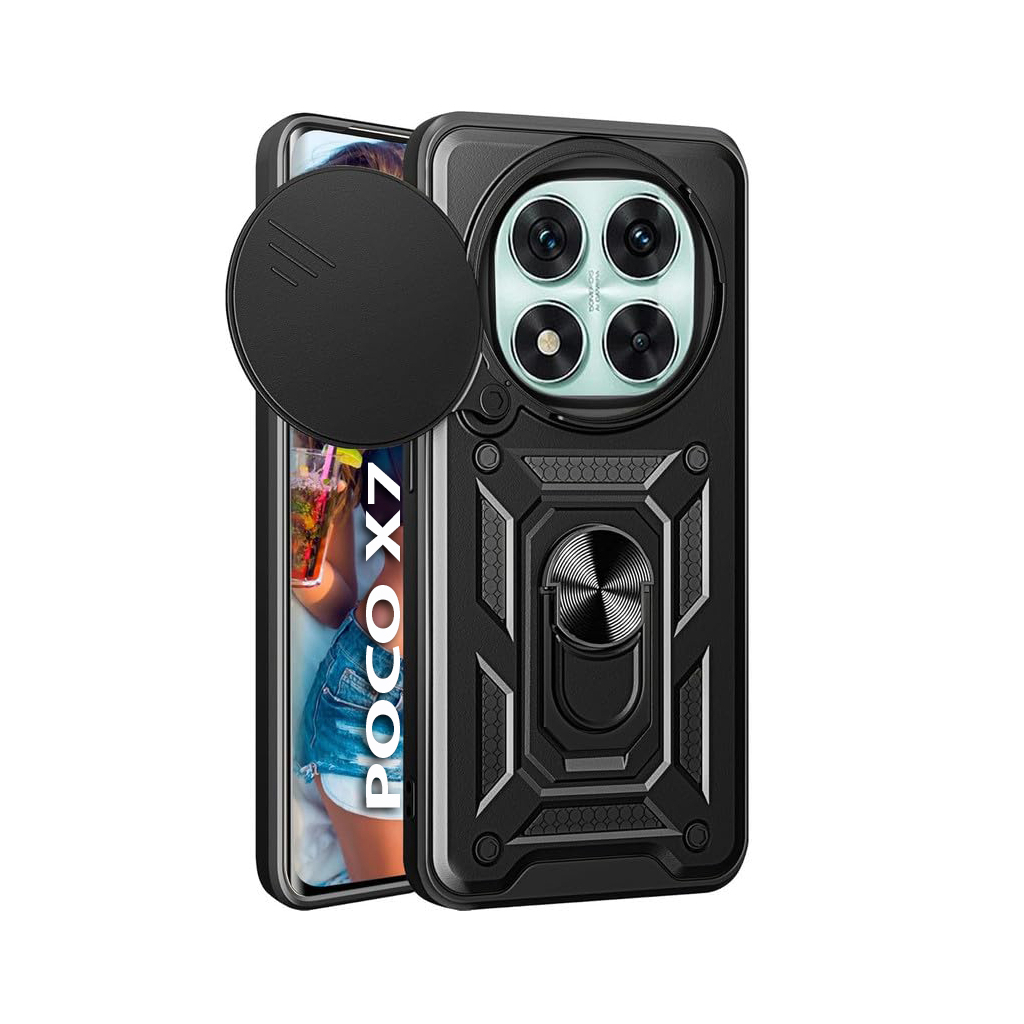 Чохол-накладка BeCover Military для Poco X7 Black (712873) фото2