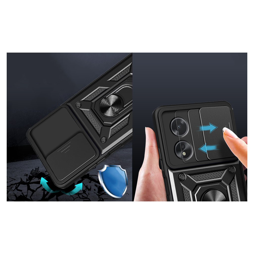 Чохол-накладка BeCover Military для Oppo A60 Black (713078) фото2